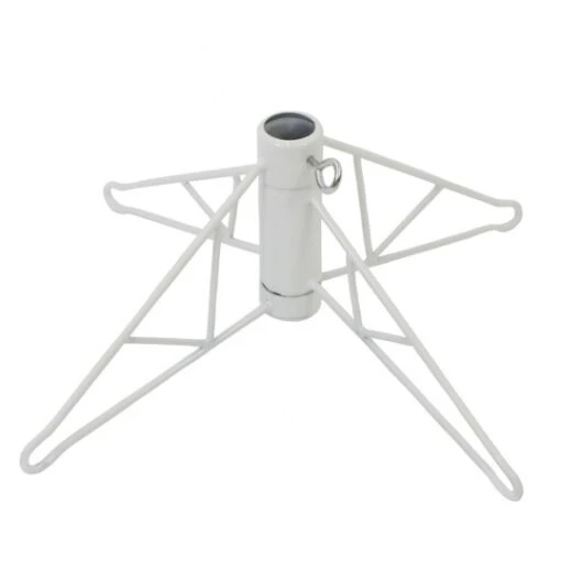 17 Inch Folding Metal Tree Stand: White