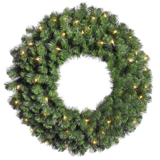 42 Inch Douglas Wreath: Lights
