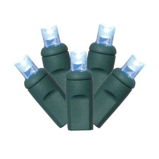 34 Foot Wide Angle LED Light Strand - 4 Inch Spacing: Teal Lights